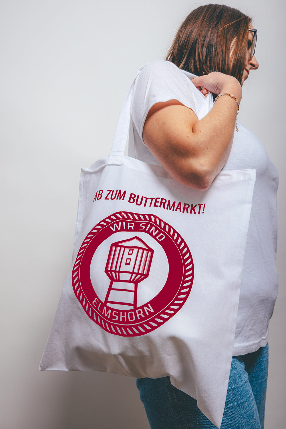 Stoffbeutel · »AB ZUM BUTTERMARKT!«