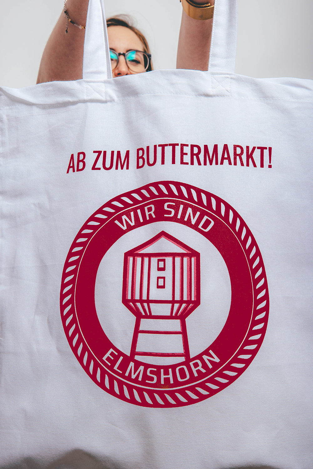 Stoffbeutel · »AB ZUM BUTTERMARKT!«