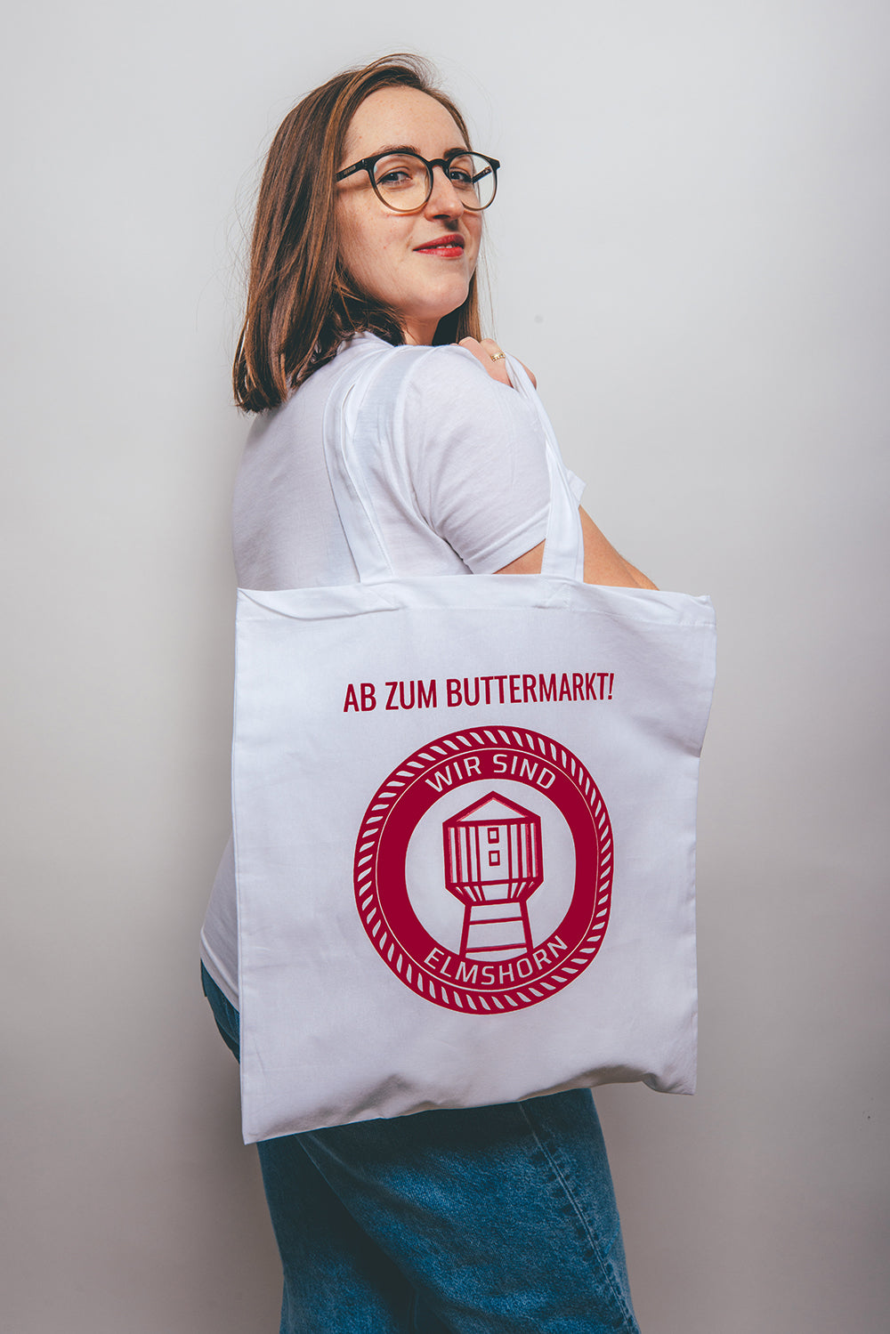 Stoffbeutel · »AB ZUM BUTTERMARKT!«